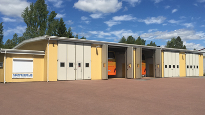 Parkera i vårt bussgarage